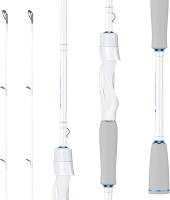 Naturgo Centron Lite Twin Tip Rods, IM6 Graphite Blanks, Twin Tip Rods, Stainless Steel Guides with Ceramic Rings, Split or Full Rear EVA Handle Design, Drop Shot Hook Keeper