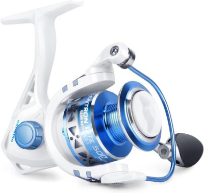 Naturgo Centron & Centron Lite Spinning Reels, Size 500 is Perfect for Ice Fishing, Up to 17.5 Max Drag, 5.2:1 Gear Ratio, Ultra Smooth Powerful, CNC Aluminum Spool, 9+1 BB Light Weight