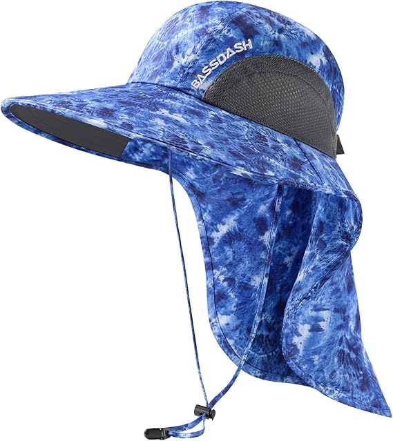 Naturgo UPF 50+ Unisex Water Resistant Wide Brim Sun Hat with Large Neck Flap Ponytail Fishing Hat for Men Women - 图片 6