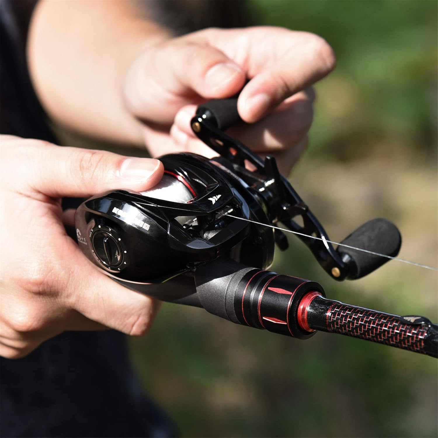 Naturgo Royale Legend II Baitcasting Reels, New Compact Design Baitcaster Fishing Reel, 17.64LB Carbon Fiber Drag, Cross-Fire 8 Magnet Braking System, Available in 5.4:1 and 7.2:1 - 图片 5