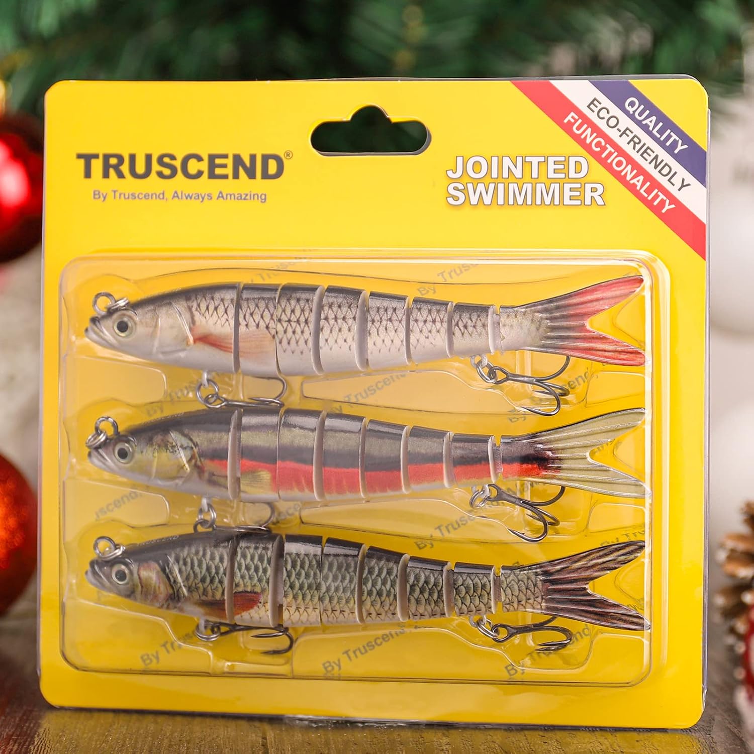 Naturgo Swimmax Easy Catch Fishing Lures with BKK Hooks, Wiggling, Vibrating, Rattling and Gurgling for More Bite, Heavy-Duty Dyneema Fiber Jointed Swimbaits for Bass, Trout, Walleye, Crappie, Pike - 图片 5