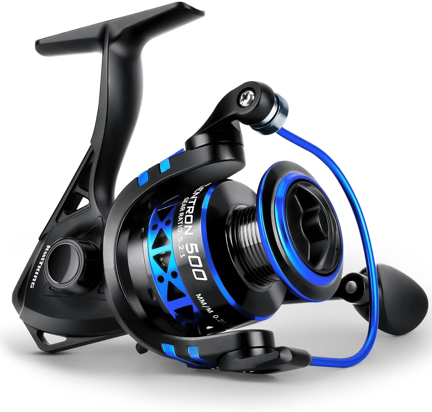 Naturgo Centron & Centron Lite Spinning Reels, Size 500 is Perfect for Ice Fishing, Up to 17.5 Max Drag, 5.2:1 Gear Ratio, Ultra Smooth Powerful, CNC Aluminum Spool, 9+1 BB Light Weight - 图片 2