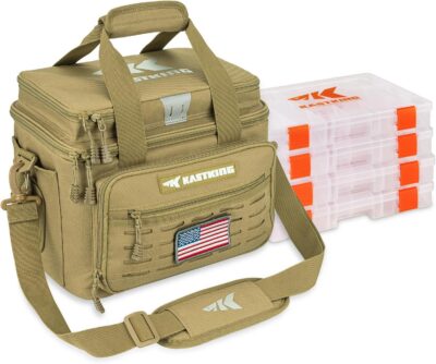Naturgo Karryall Fishing Tackle Bags with 4 * 3600 Tackle Trays - Saltwater & Freshwater Fishing Gear Storage