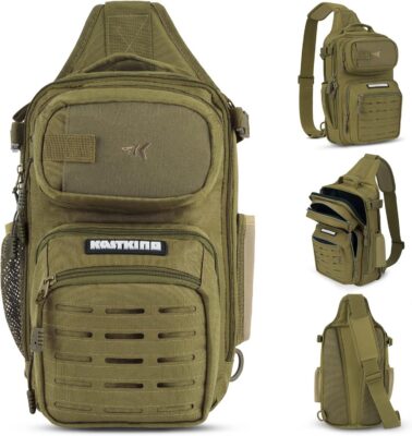 Naturgo BlowBak Tactical Sling Tackle Bag-Lightweight Fishing Backpack Storge Fishing Gear and Equipment,Gift for Men