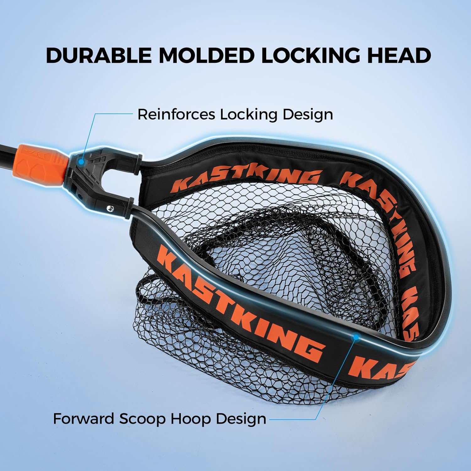 Naturgo Titanet Fishing Net, Durable Aluminum Handle, Non-Slip Hi-Vis Grip, Compact Bag & Lanyard, Ideal for Kayak, Lake, Fly, or River Fishing, 2 Net Options - 图片 8