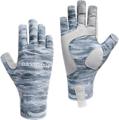 Naturgo ALTIMATE UPF 50+ Sun Protection Fingerless Fishing Gloves Men
