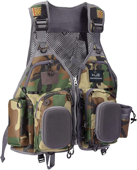 Naturgo Strap Fishing Vest Adjustable for Men and Women, for Fly Bass Fishing and Outdoor Activities - 图片 7