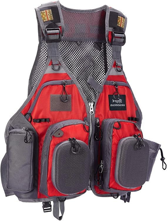 Naturgo Strap Fishing Vest Adjustable for Men and Women, for Fly Bass Fishing and Outdoor Activities - 图片 9