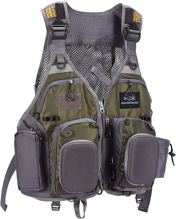 Naturgo Strap Fishing Vest Adjustable for Men and Women, for Fly Bass Fishing and Outdoor Activities - 图片 3