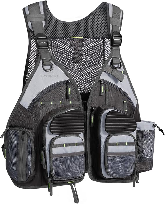 Naturgo Strap Fishing Vest Adjustable for Men and Women, for Fly Bass Fishing and Outdoor Activities - 图片 5